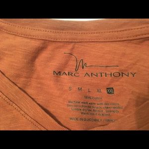 Men’s Marc Anthony SS Vneck, XXL, Rust